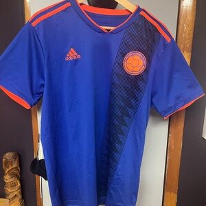 Adidas Blue Jersey with Red Highlights